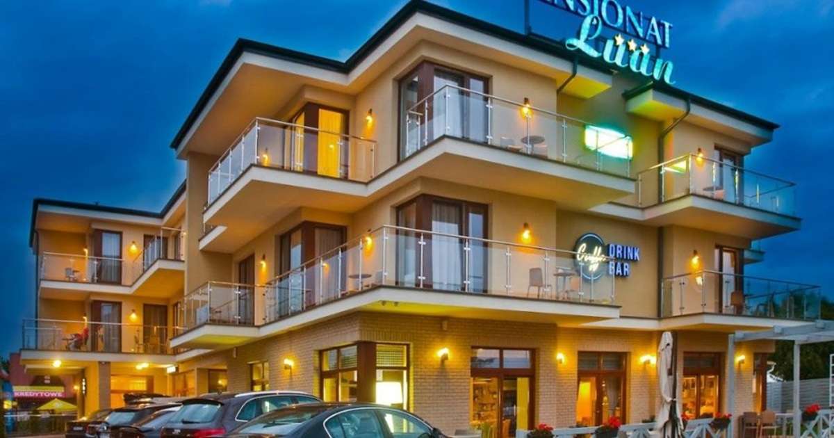 widok na Pensjonat Luan nad Bałtykiem