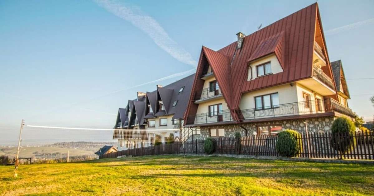 widok na dom wczasowy w Bańskiej Wyżnej