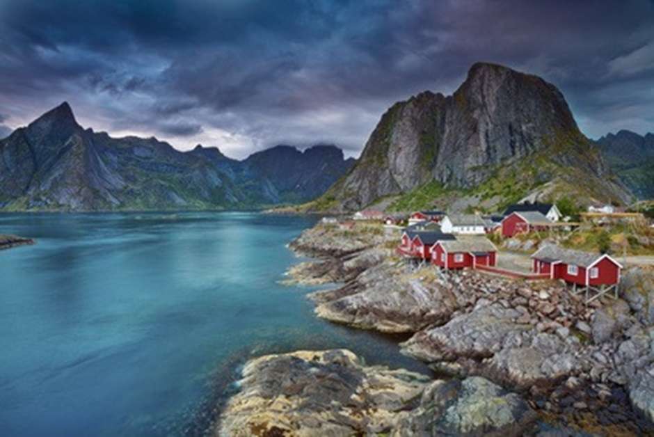 krajobraz nordycki z wycieczki po Norwegii